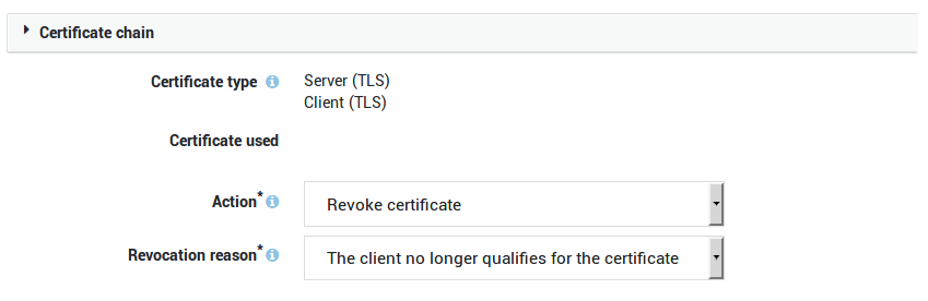 Revoking a Certificate