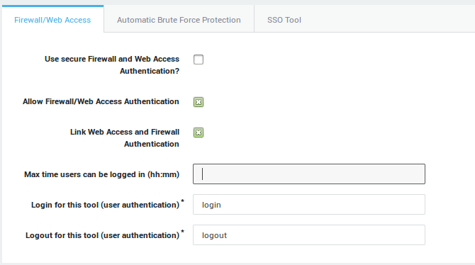 Web Access and Firewall Linked Authentication