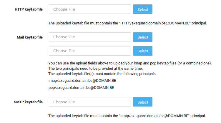 Custom Keytab Files