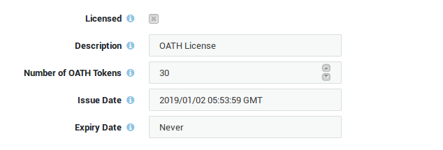 OATH License Information