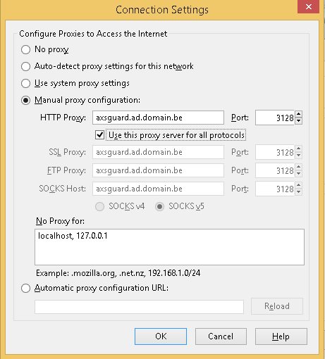 Firefox Proxy Server Settings - 2