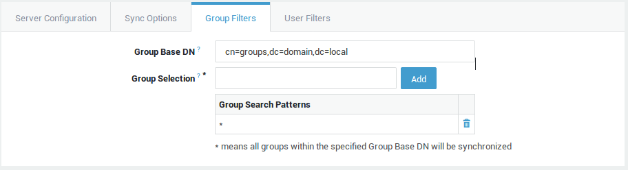 Group Filters