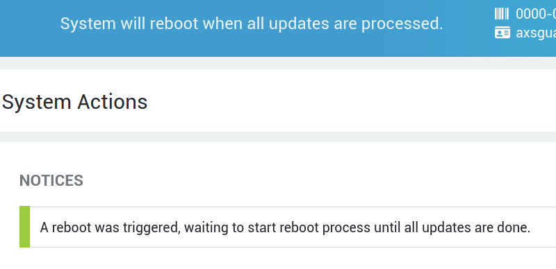 Reboot Update