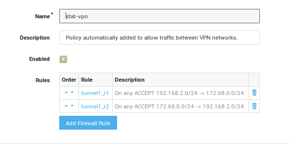 Static Firewall Policy: stat-vpn