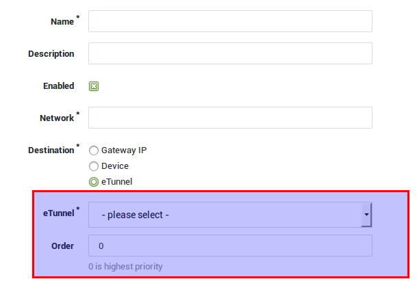 Failover Routing and Priority Settings
