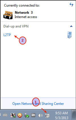 Initiating the L2TP Connection