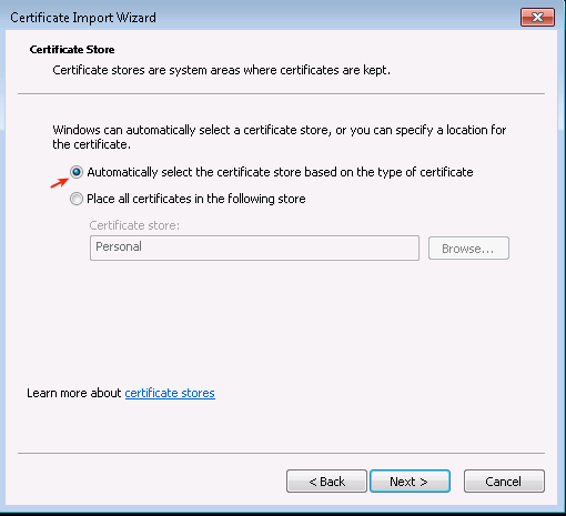 Client Certificate Store