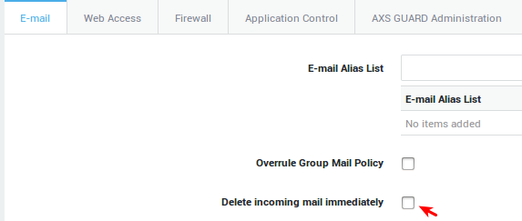 Automatic Deletion of E-mail