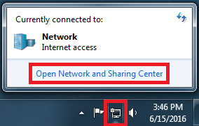 PC connected to network