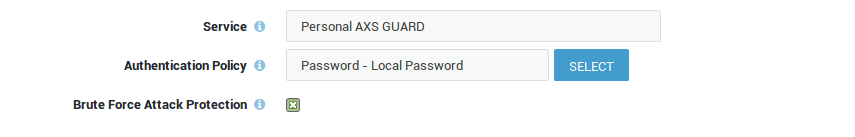 PAX Server Authentication Policy