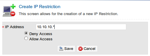 IP Restrictions