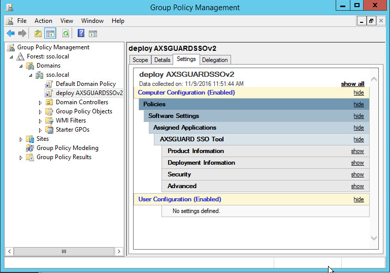 Group Policy Management Console - Package Verification