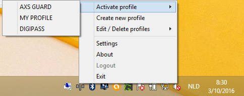 Activating a User Profile