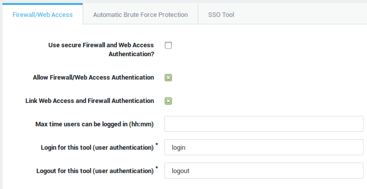 Server-Side Authentication Settings